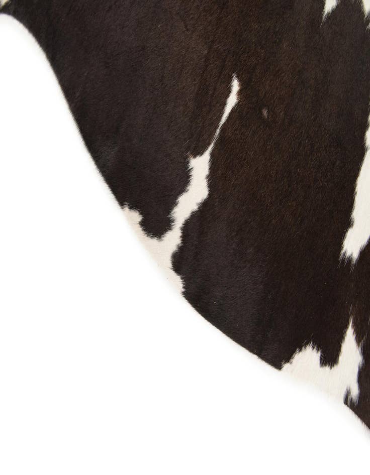 Detail image of  5' 1 x 5' 5 Cowhide Leather Square Rug