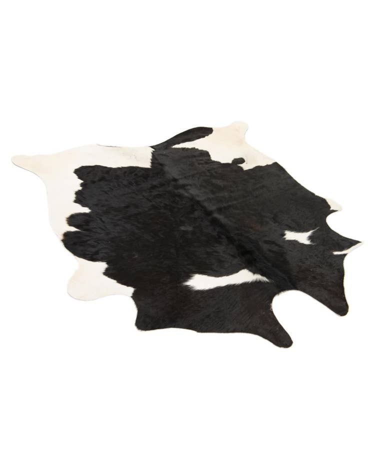 Detail image of  4' 9 x 4' 11 Cowhide Leather Square Rug