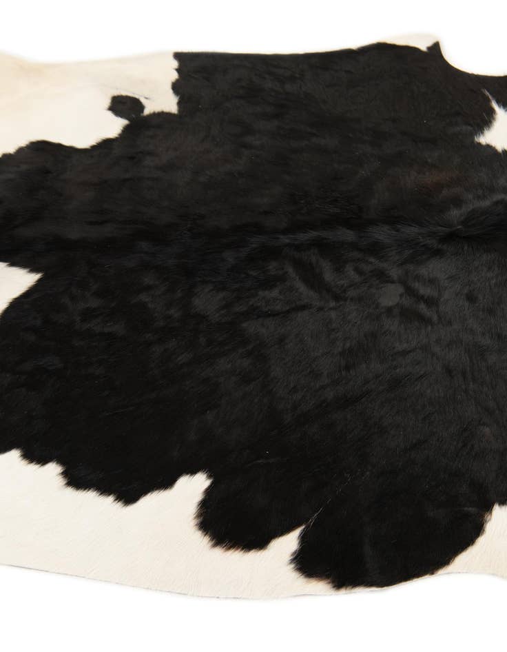 Detail image of  4' 9 x 4' 11 Cowhide Leather Square Rug