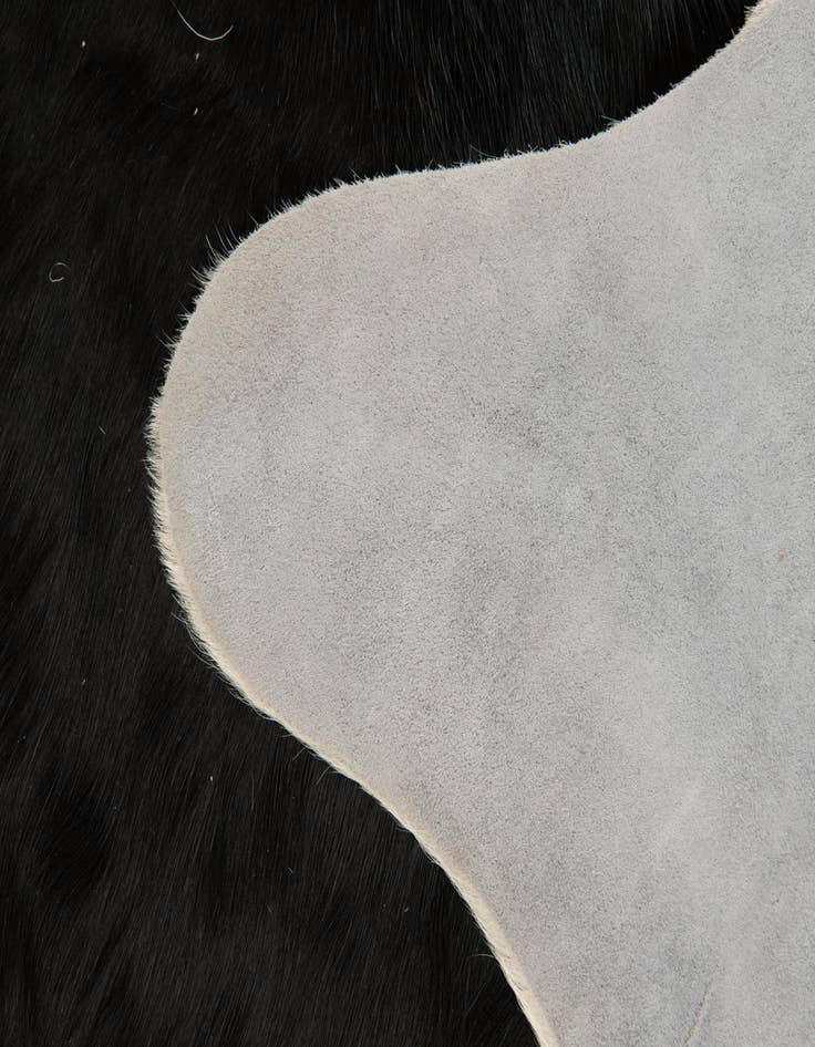 Detail image of  4' 9 x 4' 11 Cowhide Leather Square Rug