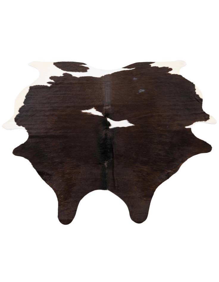 Detail image of  4' 10 x 5' 7 Cowhide Leather Square Rug