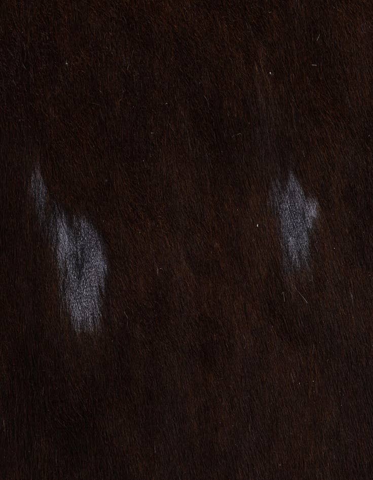 Detail image of  4' 10 x 5' 7 Cowhide Leather Square Rug