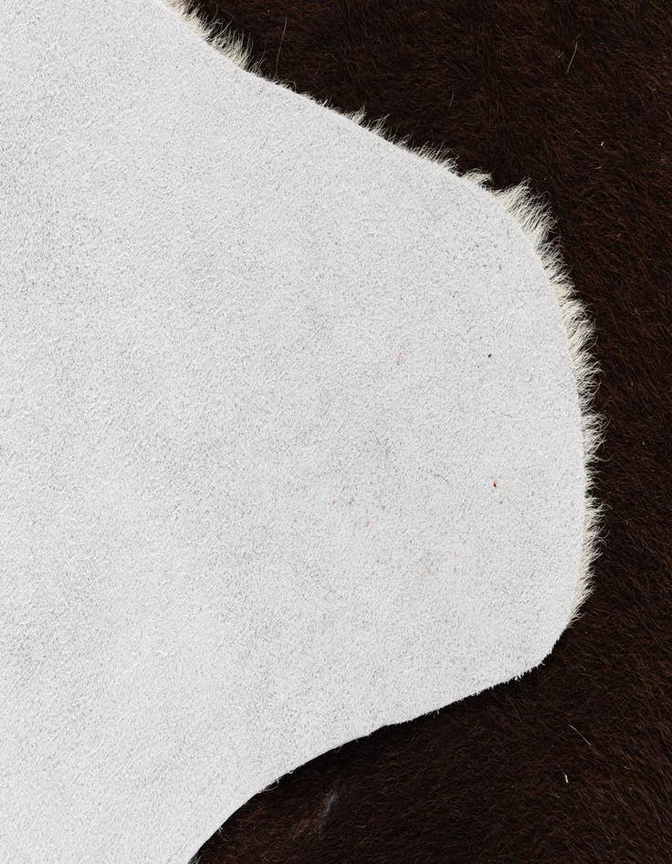 Detail image of  4' 10 x 5' 7 Cowhide Leather Square Rug