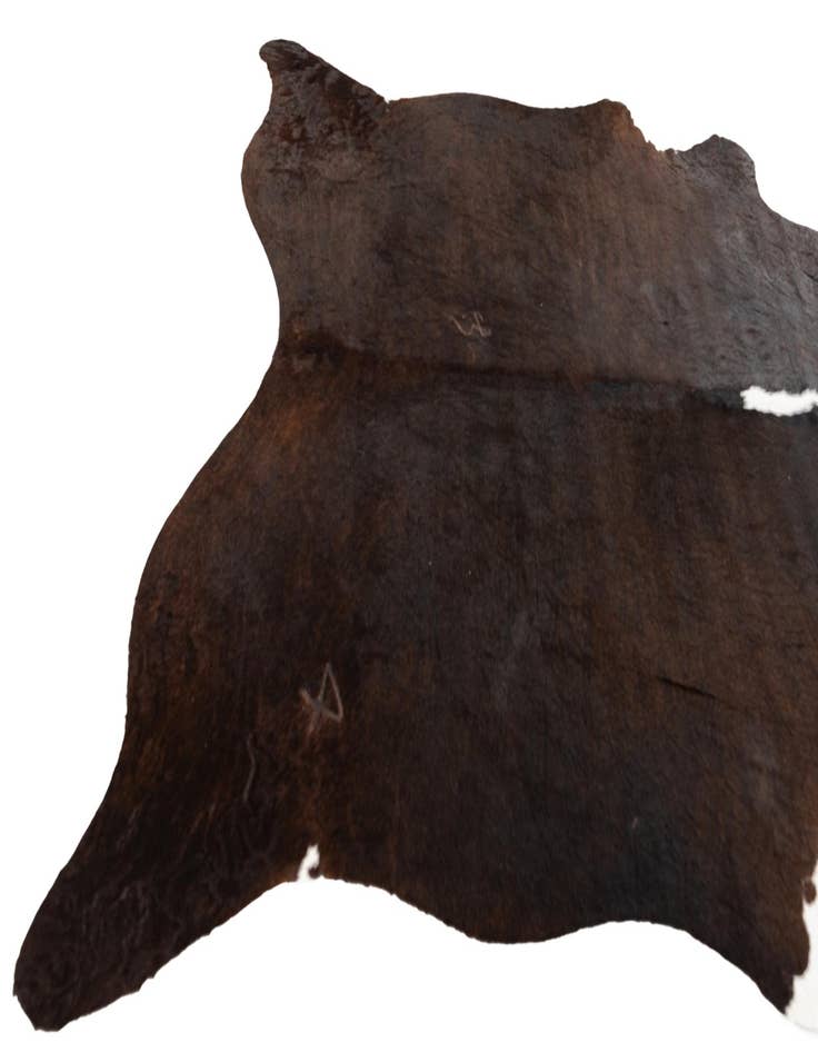 Detail image of  6' 3 x 6' 10 Cowhide Leather Square Rug