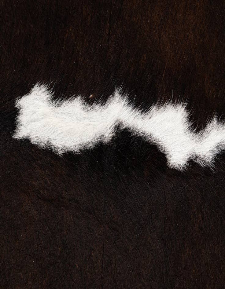 Detail image of  6' 3 x 6' 10 Cowhide Leather Square Rug