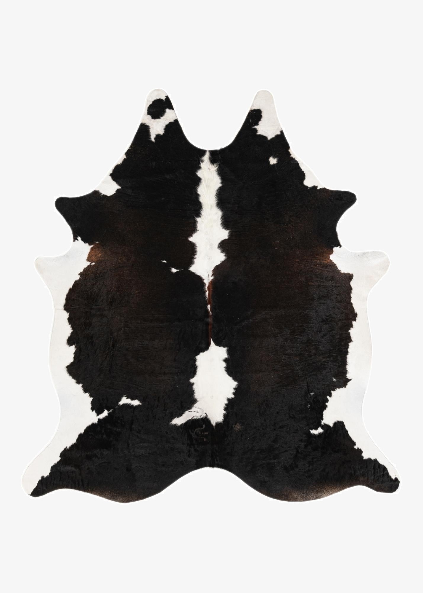  6' 1 x 6' 8 Cowhide Leather Square Rug