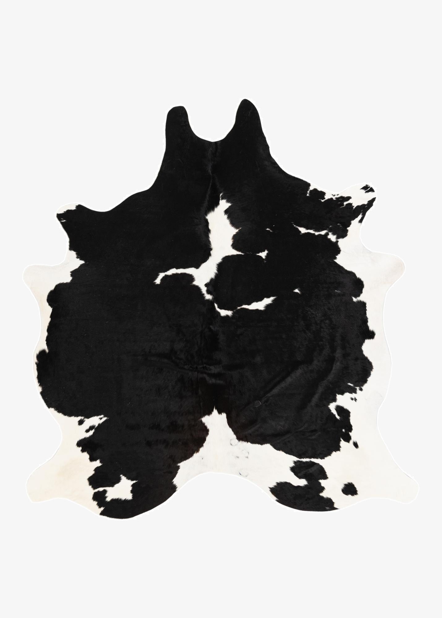  6' 2 x 6' 8 Cowhide Leather Square Rug