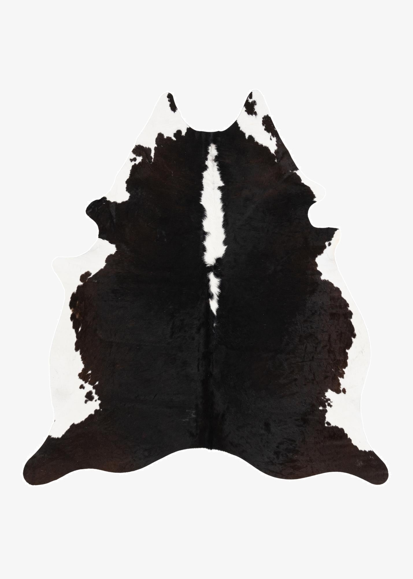  5' 11 x 6' 4 Cowhide Leather Square Rug