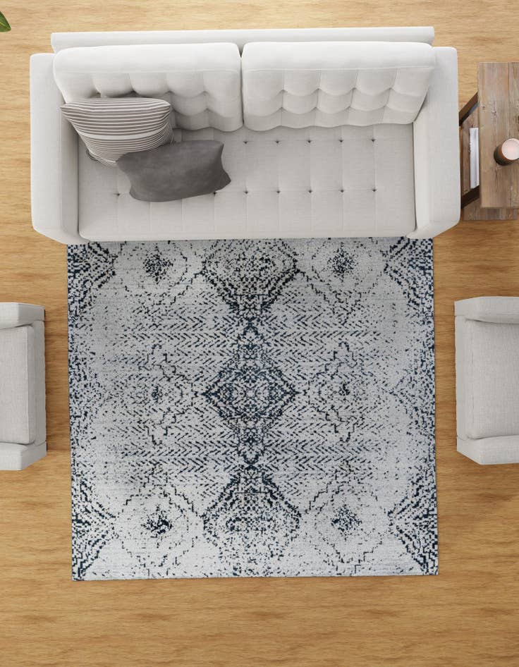 Detail image of  5' 3 x 5' 3 Kamala Washable Square Rug