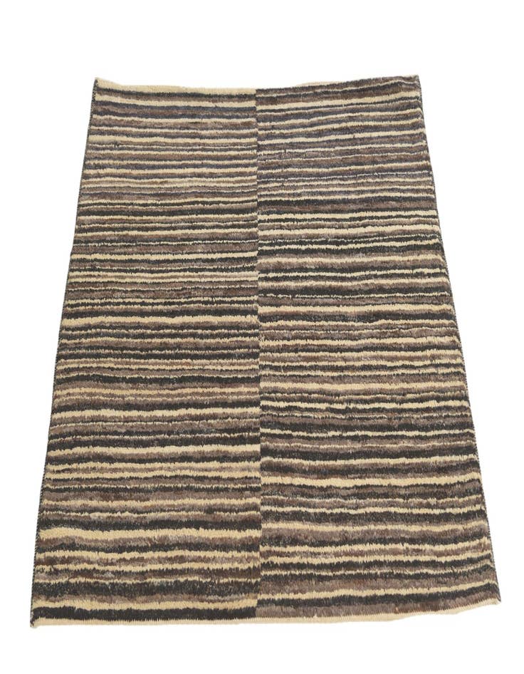 Detail image of  2' 10 x 3'  Hand Knotted Kashkuli Gabbeh Oriental Wool Square Rug