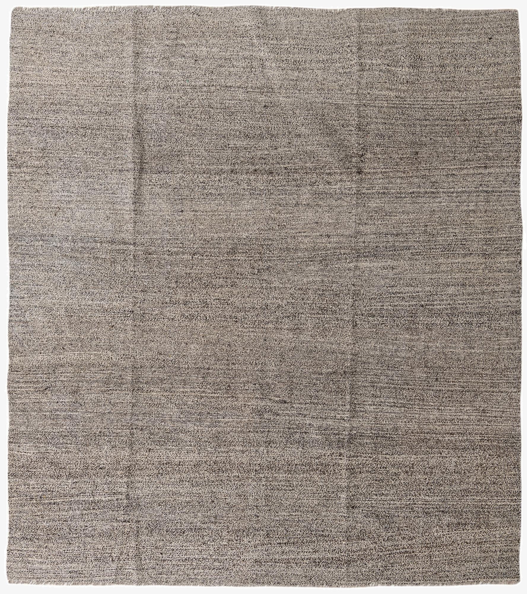  8' 8 x 9' 7  Hand Woven Kilim Modern Wool Square Rug