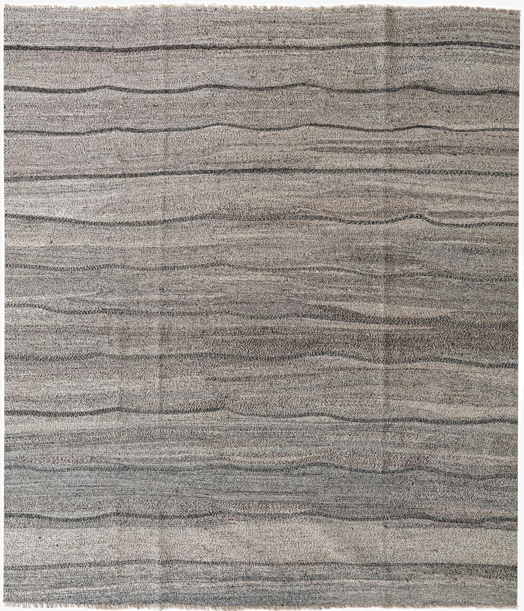  8' 9 x 9' 10  Hand Woven Kilim Modern Wool Square Rug