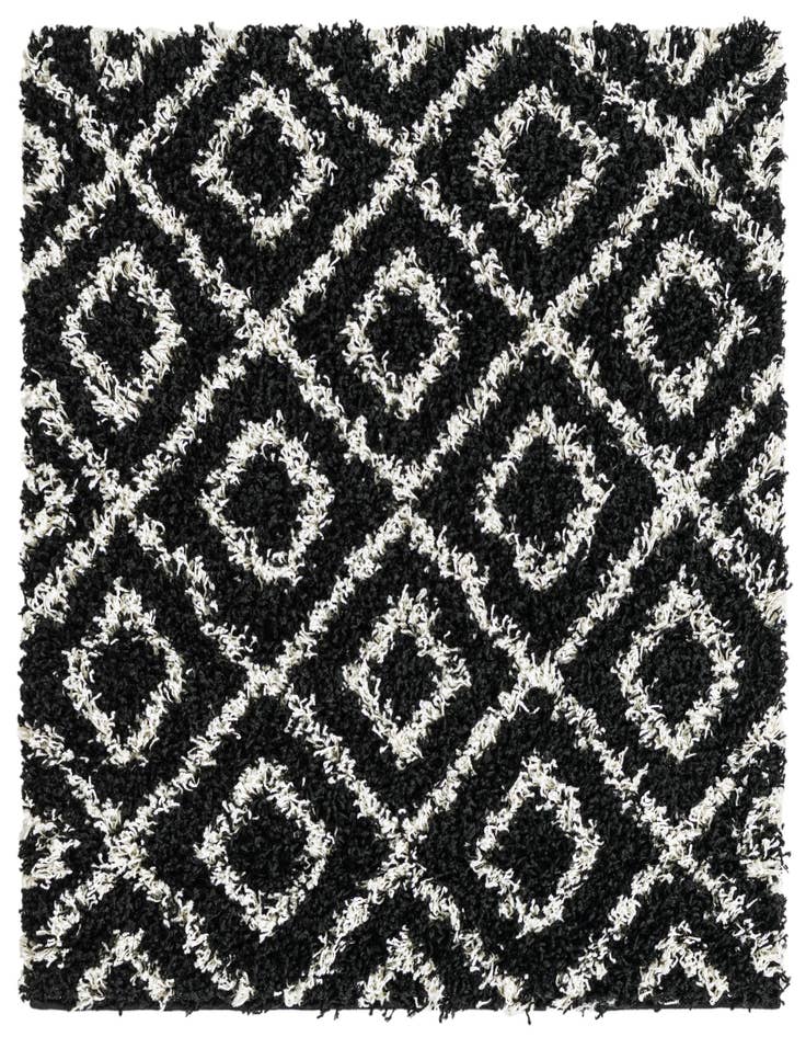 Detail image of  3' 3 x 3' 3 Lattice Shag Square Rug