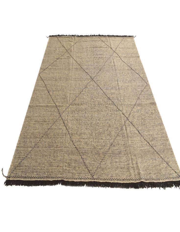 Detail image of  9' 3 x 9' 8  Hand Knotted Moroccan Wool Square Rug