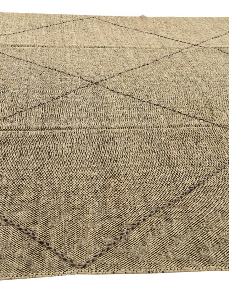 Detail image of  9' 3 x 9' 8  Hand Knotted Moroccan Wool Square Rug