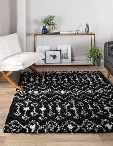  7' 10 x 7' 10 Moroccan Trellis Shag Square Rug