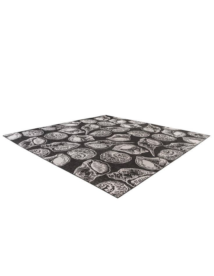 Detail image of  13' x 13'  Washable Coastal Indoor / Outdoor Square Rug