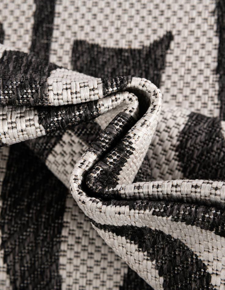 Detail image of  12' x 12'  Washable Modern Indoor / Outdoor Square Rug