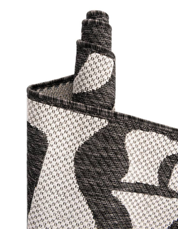 Detail image of  12' x 12'  Washable Modern Indoor / Outdoor Square Rug