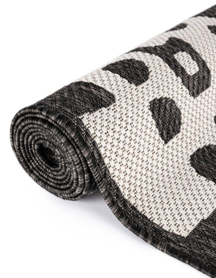 Detail image of  12' x 12'  Washable Modern Indoor / Outdoor Square Rug