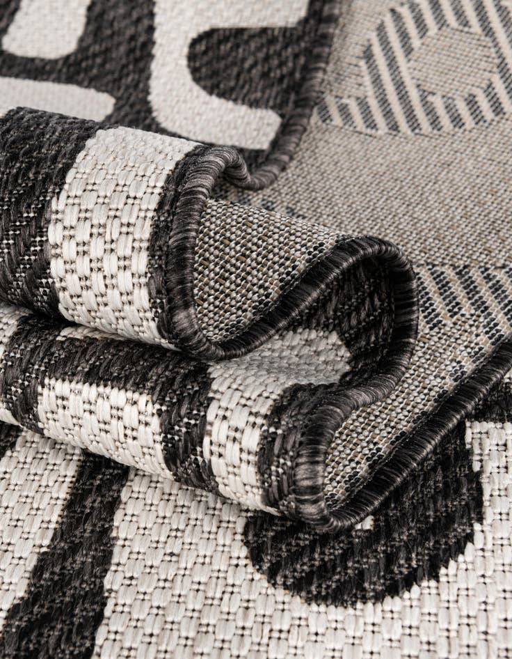 Detail image of  12' x 12'  Washable Modern Indoor / Outdoor Square Rug