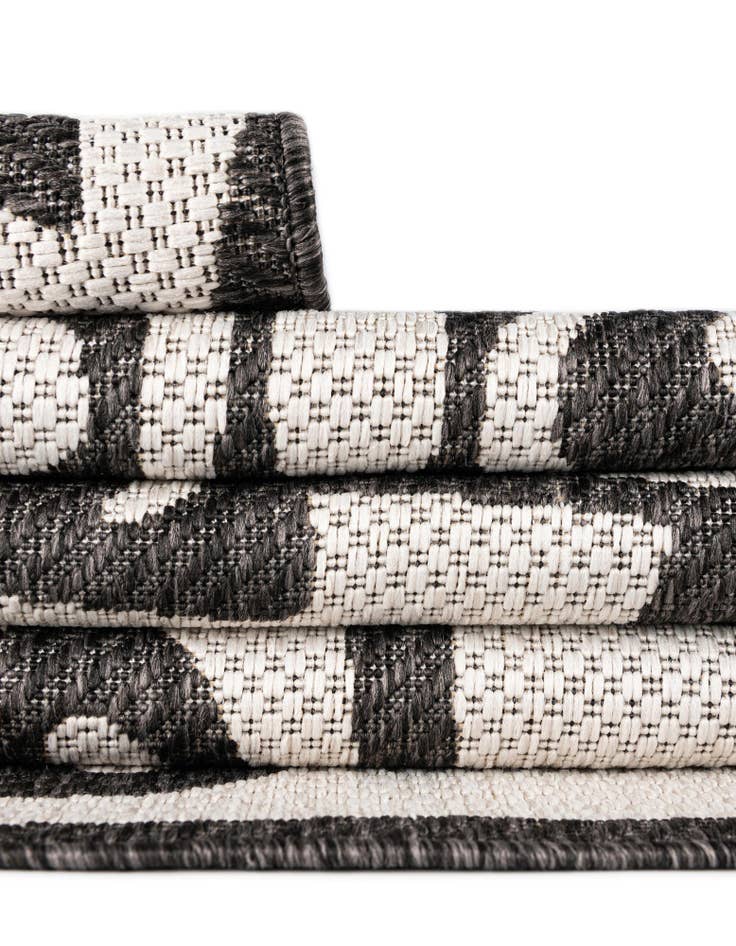 Detail image of  12' x 12'  Washable Modern Indoor / Outdoor Square Rug