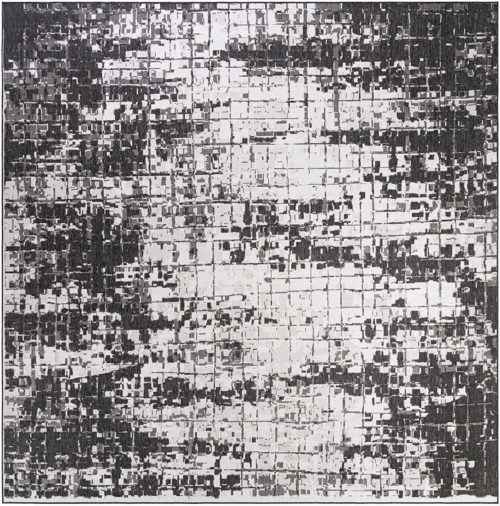  13' x 13'  Washable Modern Indoor / Outdoor Square Rug