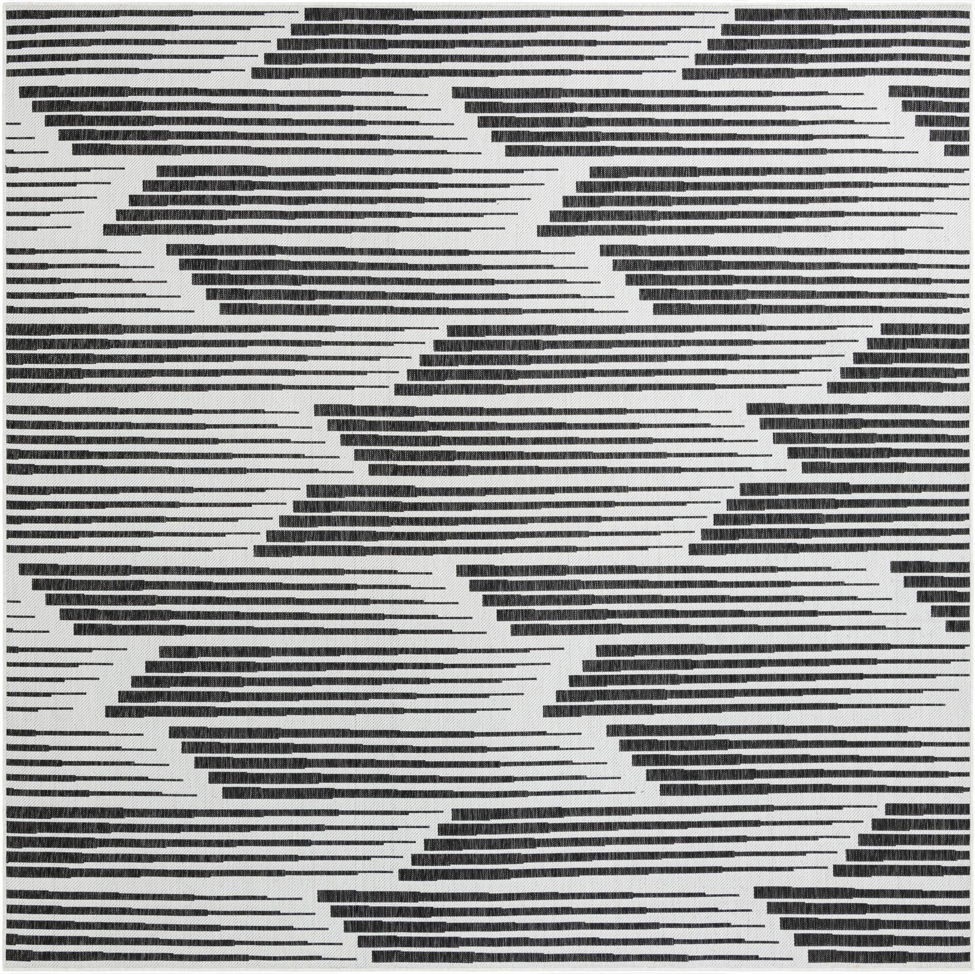  10' x 10'  Washable Modern Indoor / Outdoor Square Rug