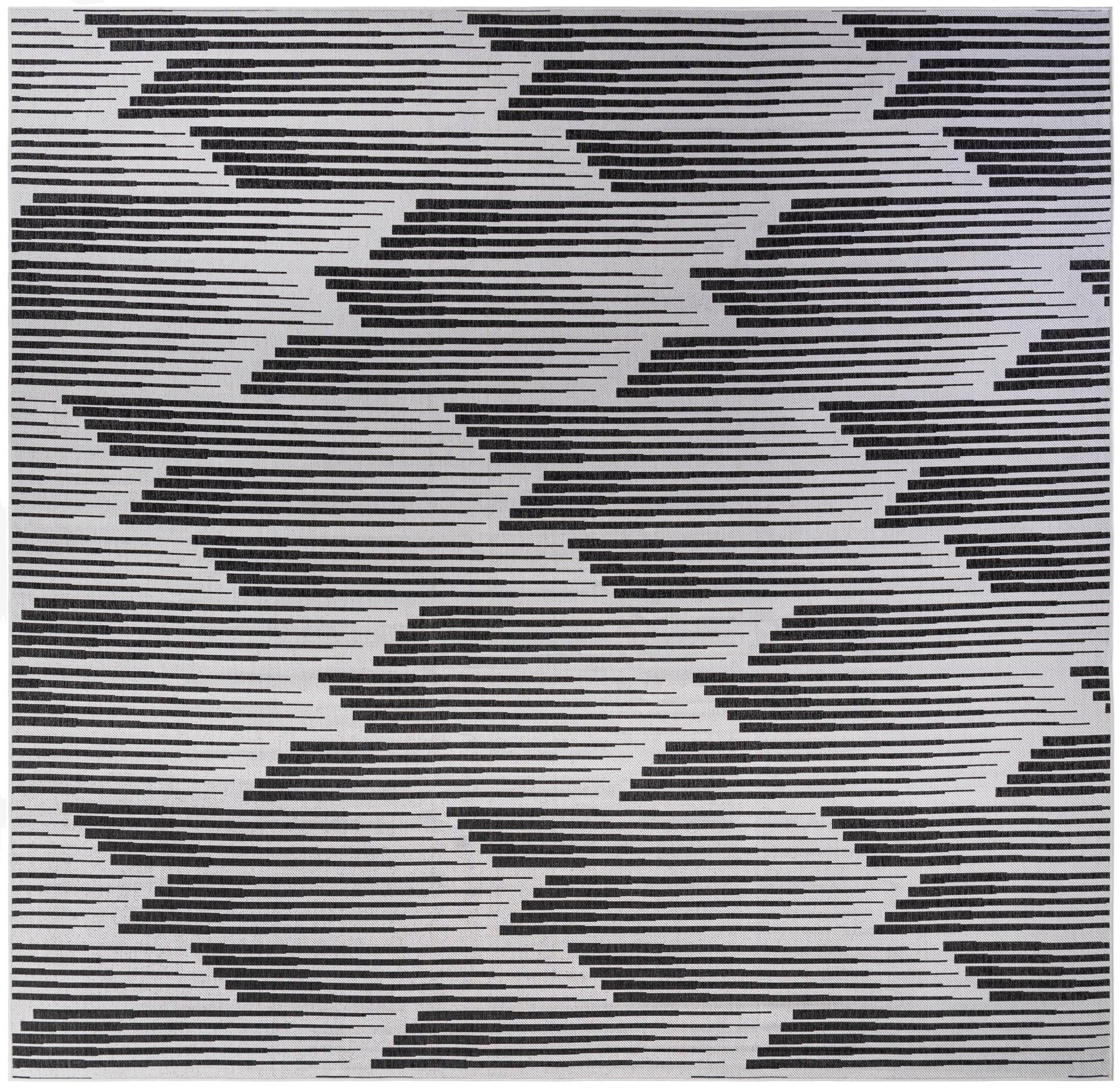  13' x 13'  Washable Modern Indoor / Outdoor Square Rug