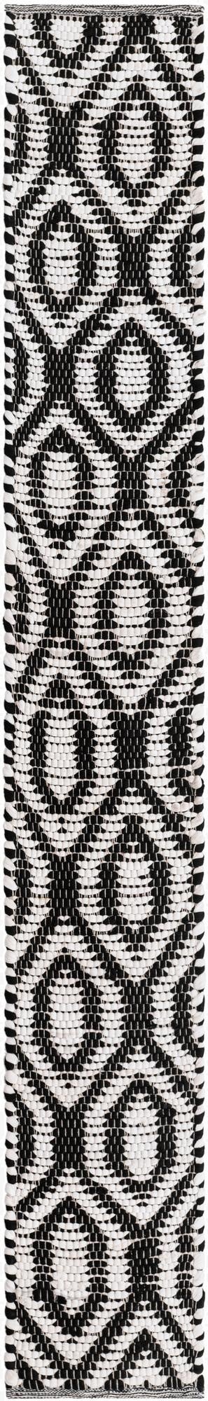  1' 2 x 8'  Hand Woven Chindi Jute Table Runner Rug