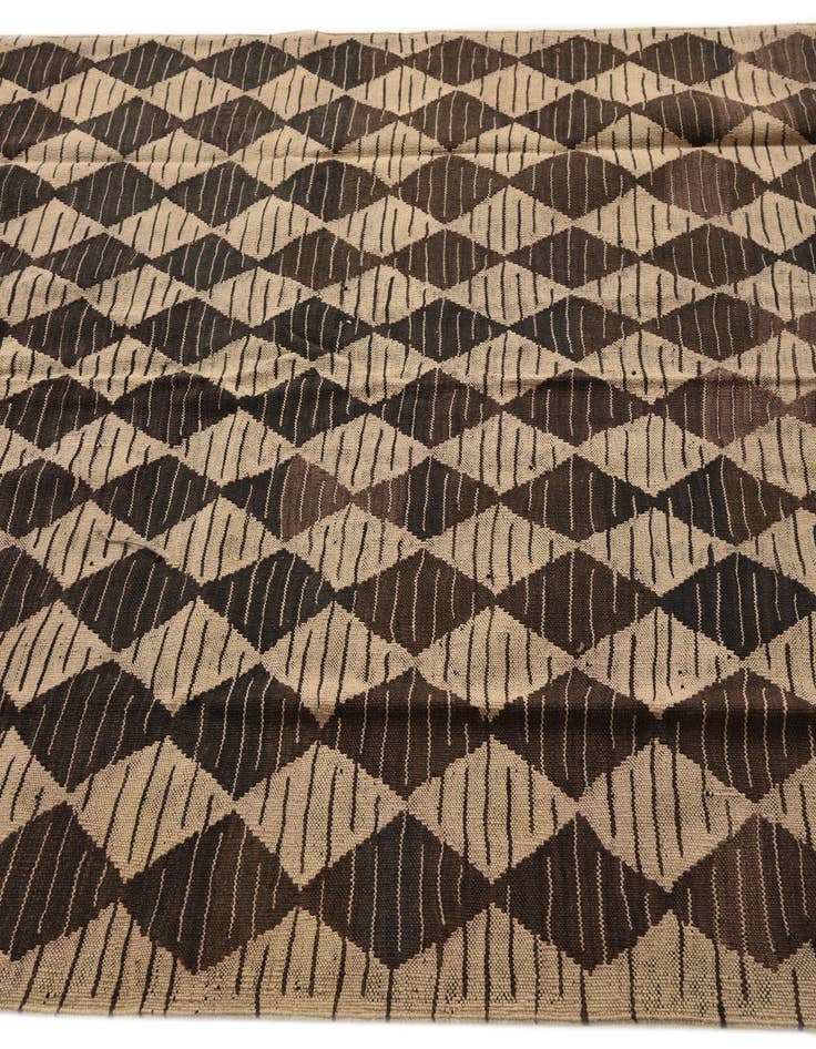 Detail image of  5' x 6' 4  Hand Woven Kilim Modern Wool Rug