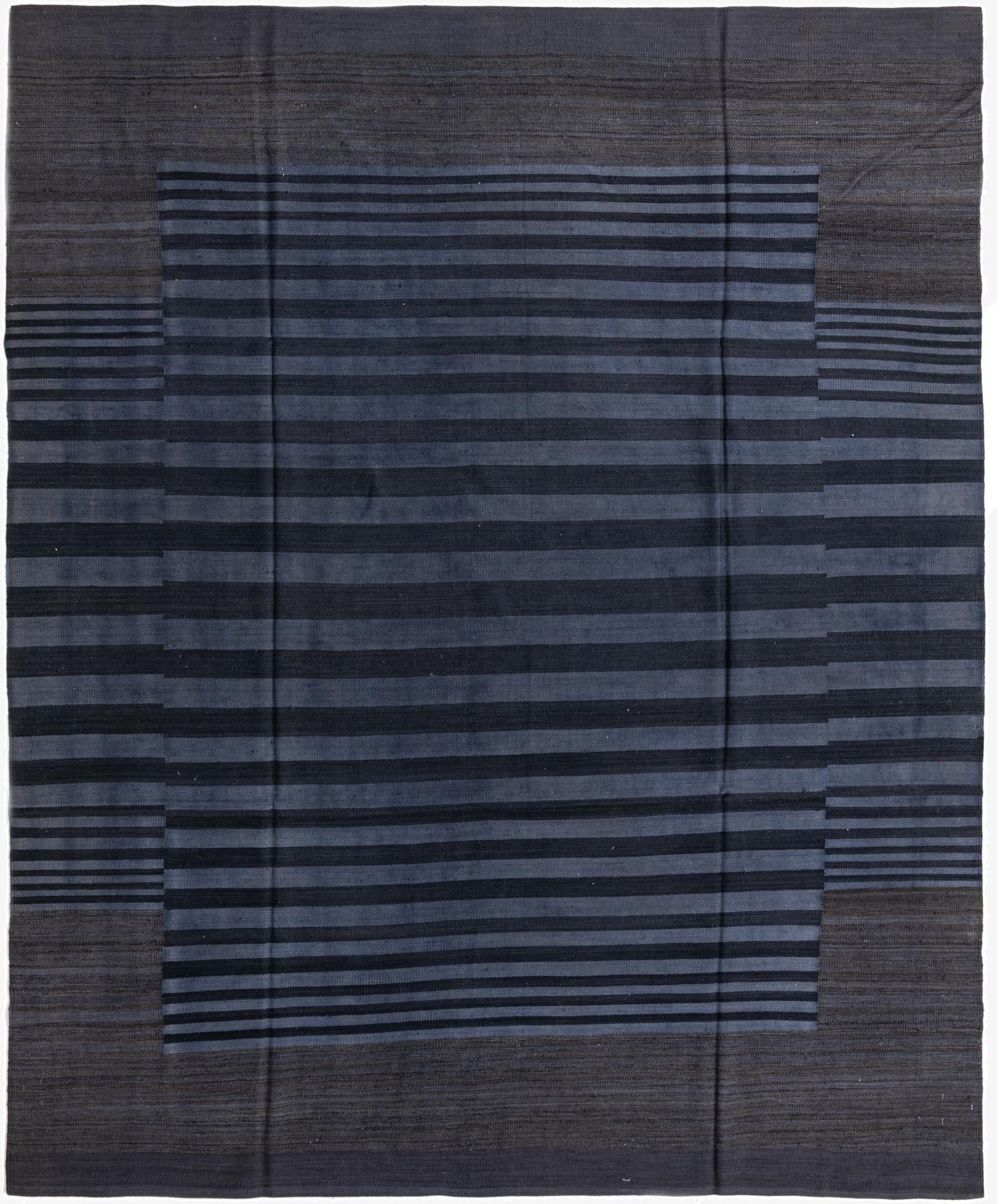  7' 10 x 9' 8  Hand Woven Kilim Modern Wool Rug