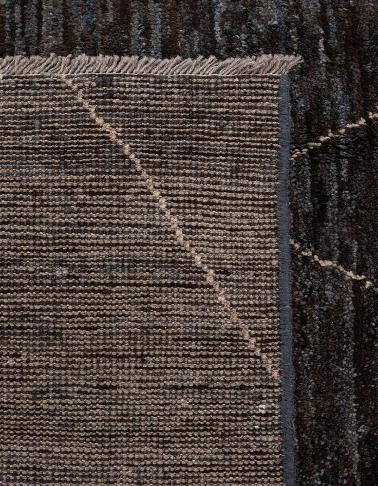 Detail image of  5' 2 x 7' 7  Hand Knotted Moroccan Wool Rug