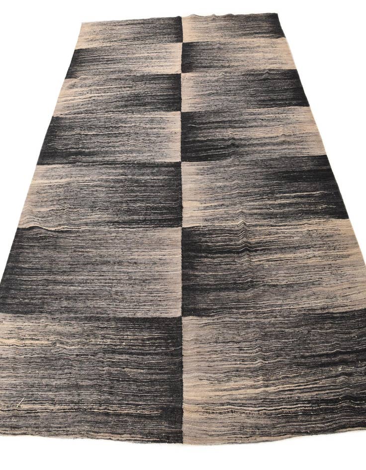 Detail image of  8' 4 x 9' 9  Hand Woven Kilim Modern Wool Rug