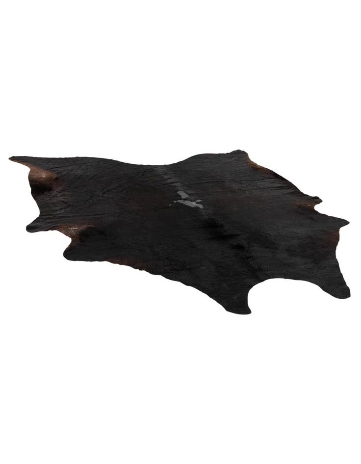Detail image of  7' 2 x 7' 6 Cowhide Leather Freeform Rug