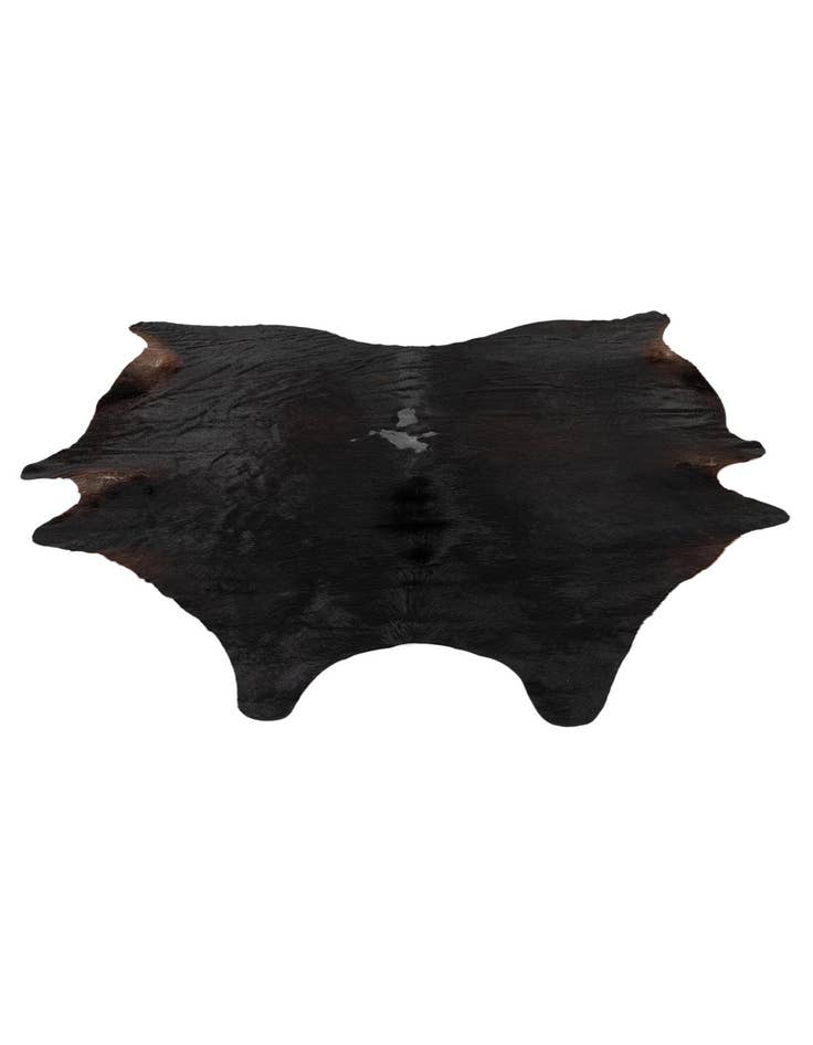 Detail image of  7' 2 x 7' 6 Cowhide Leather Freeform Rug