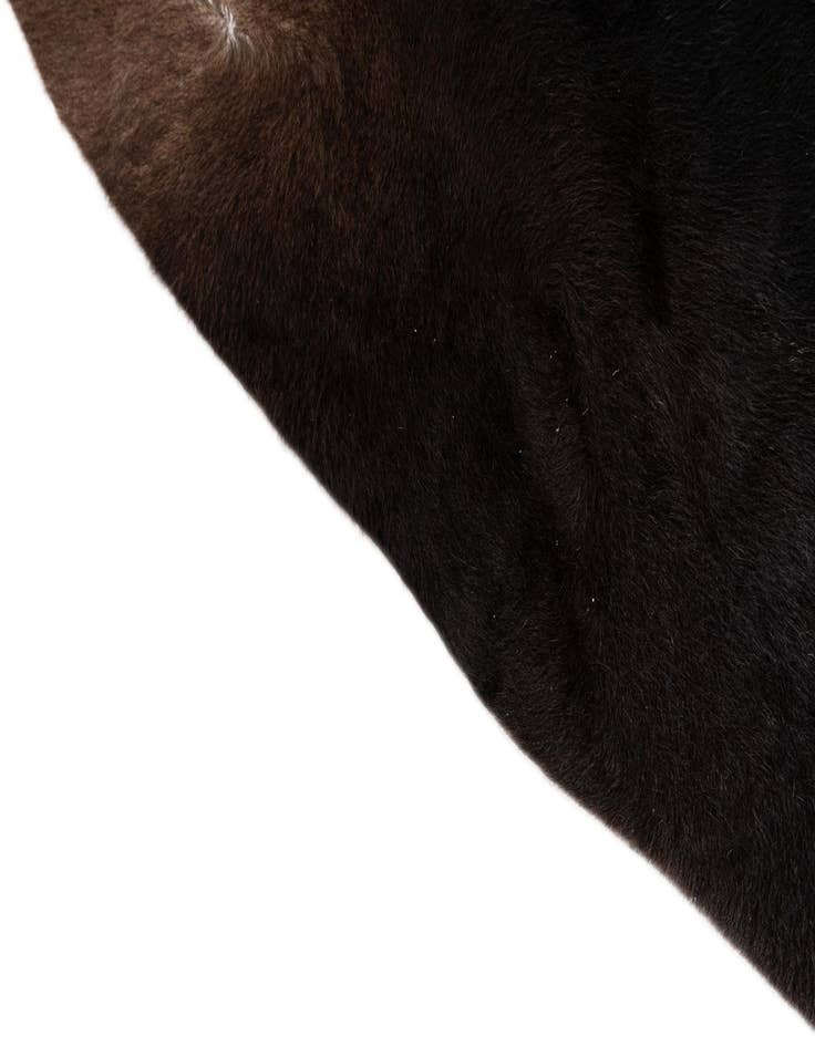 Detail image of  7' 2 x 7' 6 Cowhide Leather Freeform Rug