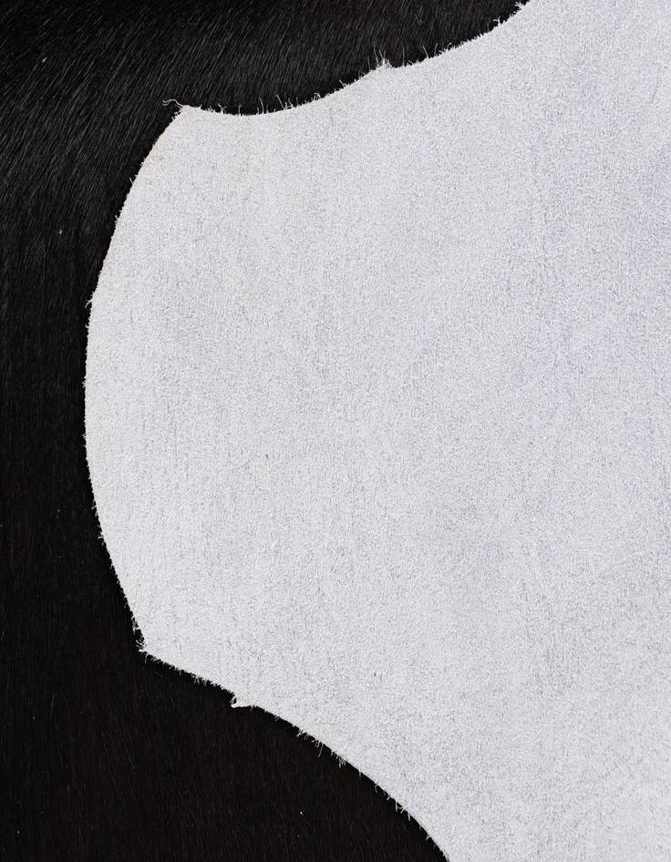 Detail image of  7' 2 x 7' 6 Cowhide Leather Freeform Rug