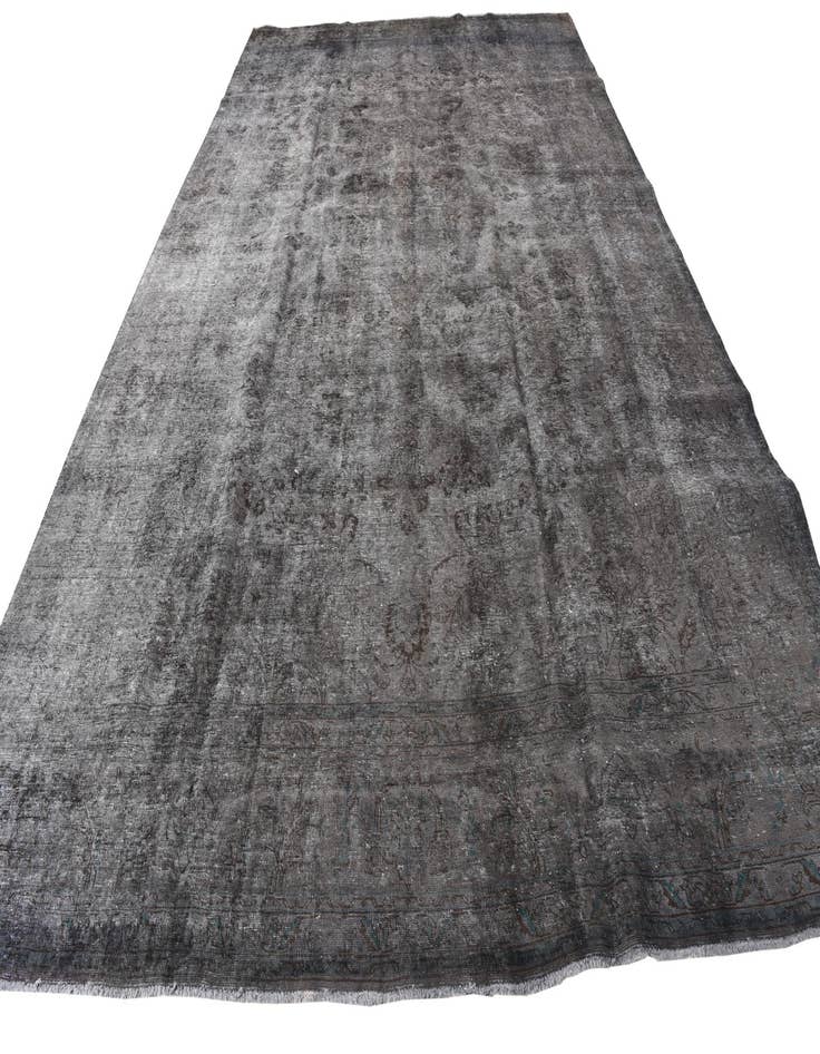 Detail image of  9' 8 x 16'  Hand Knotted Ultra Vintage Persian Wool Rug