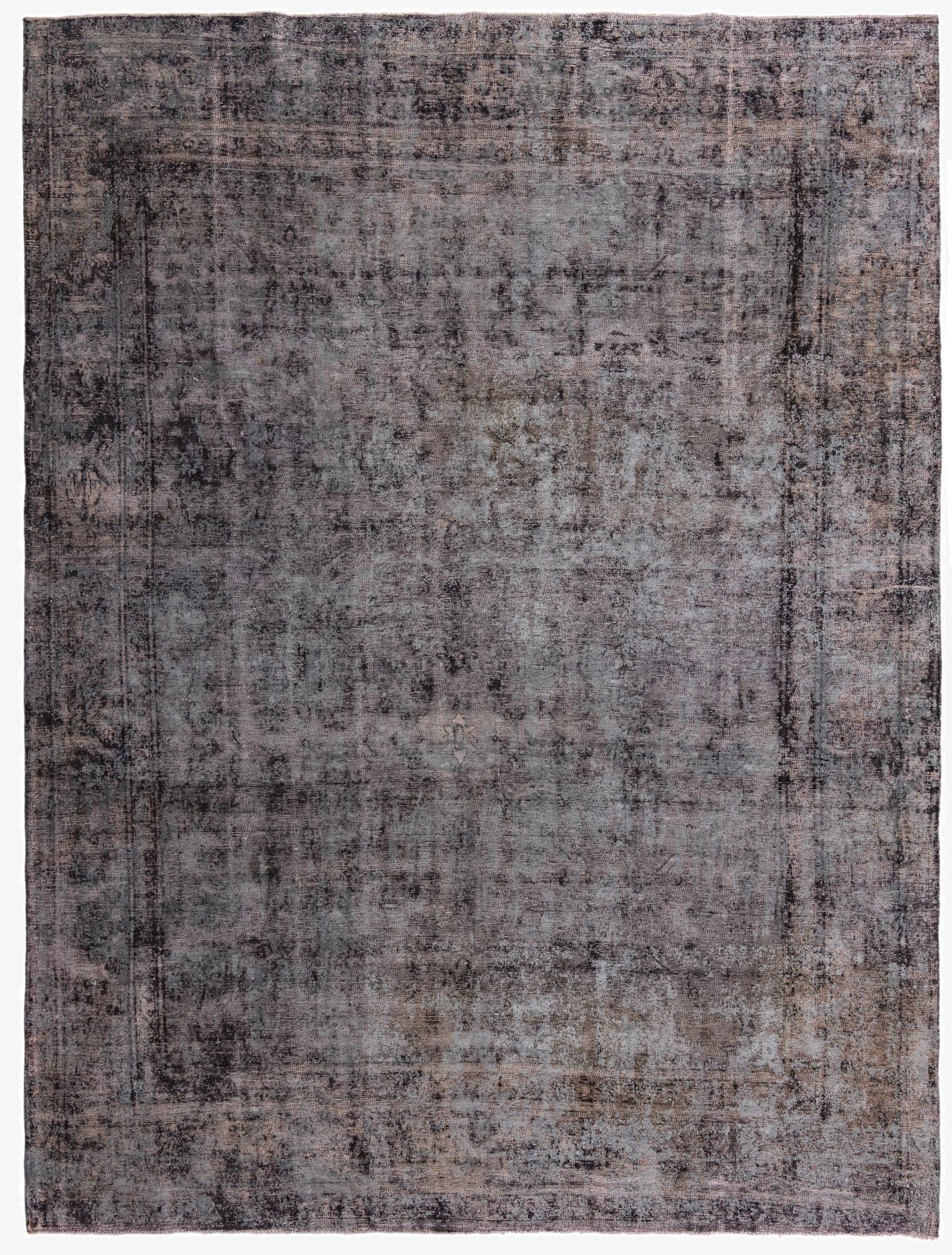  9' 4 x 12' 6  Hand Knotted Ultra Vintage Persian Wool Rug