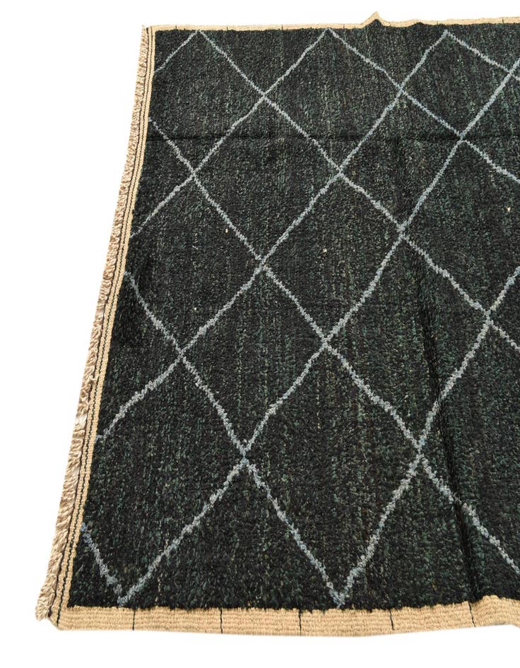 Detail image of  5' 5 x 8' 2  Hand Knotted Moroccan Wool Rug