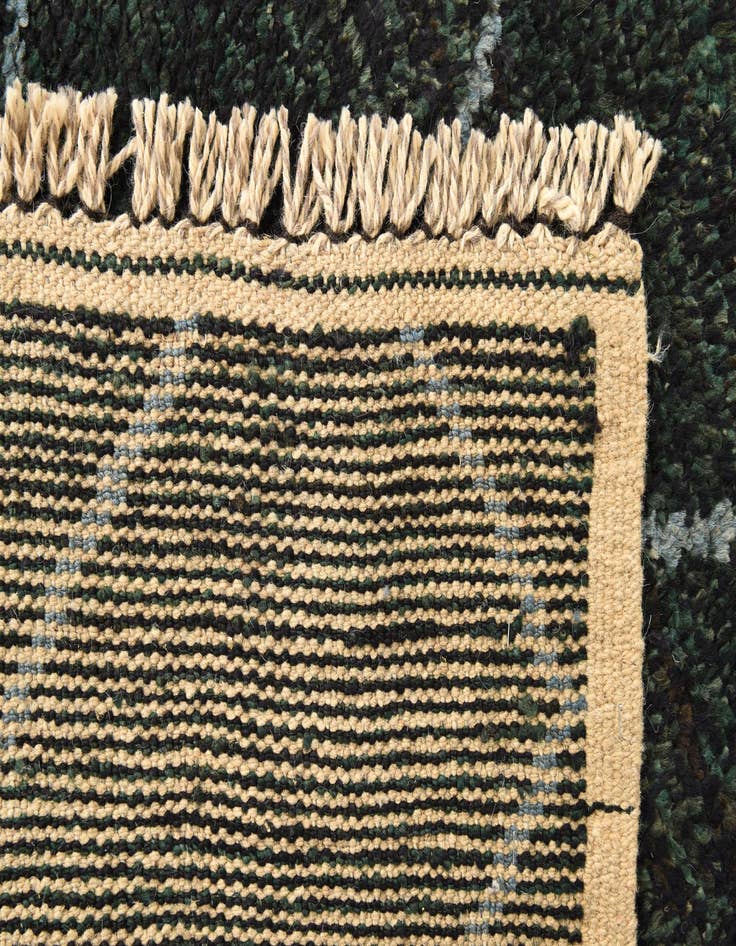 Detail image of  5' 5 x 8' 2  Hand Knotted Moroccan Wool Rug