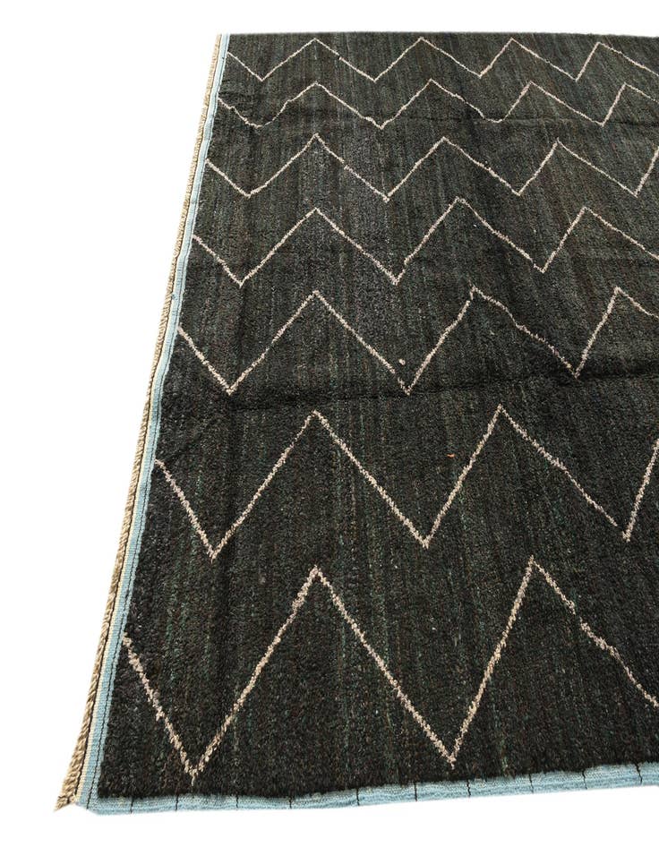 Detail image of  8' 10 x 12' 7  Hand Knotted Moroccan Wool Rug