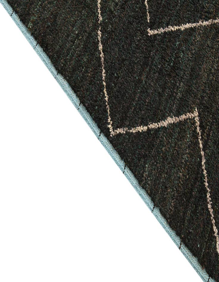 Detail image of  8' 10 x 12' 7  Hand Knotted Moroccan Wool Rug