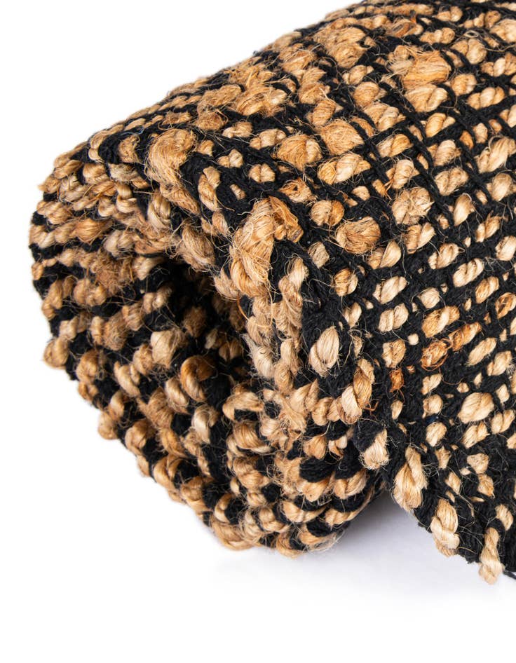 Detail image of  2' 2 x 3' 7  Hand Woven Braided Jute Hearth Rug