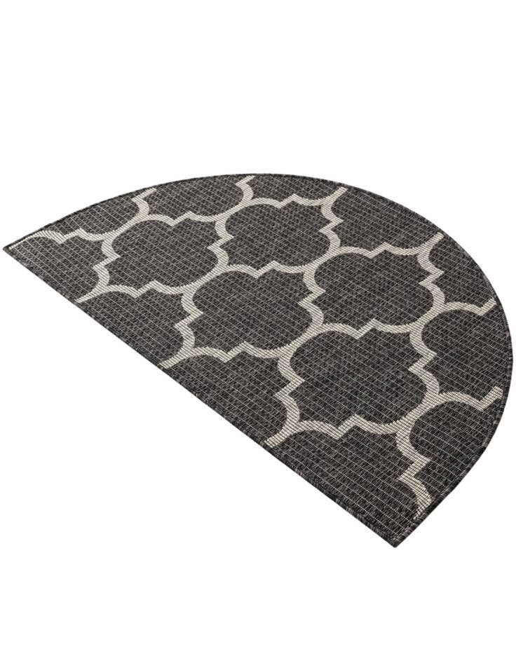 Detail image of  2' 7 x 4'  Washable Lattice Indoor / Outdoor Hearth Rug