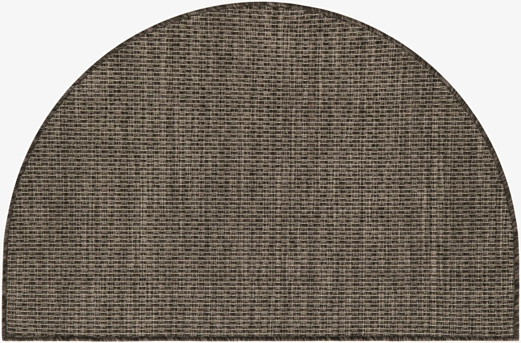  2' 7 x 4'  Washable Solid Indoor / Outdoor Hearth Rug