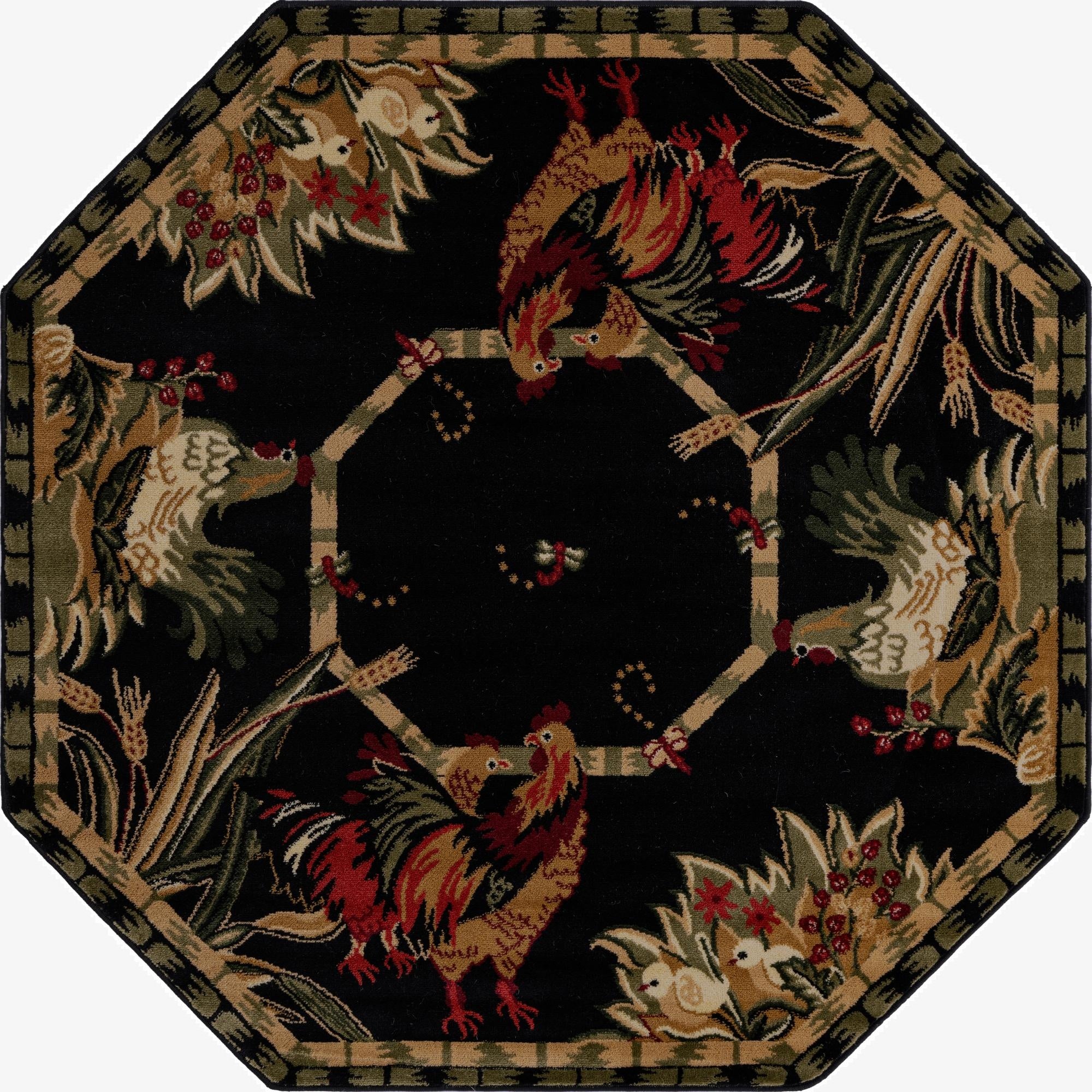  5' 3 x 5' 3 Pastoral Octagon Rug