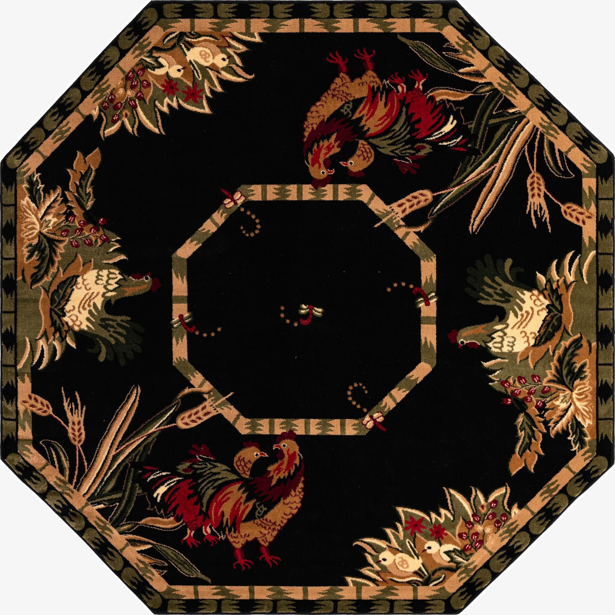Primary image  7' 10 x 7' 10 Pastoral Octagon Rug