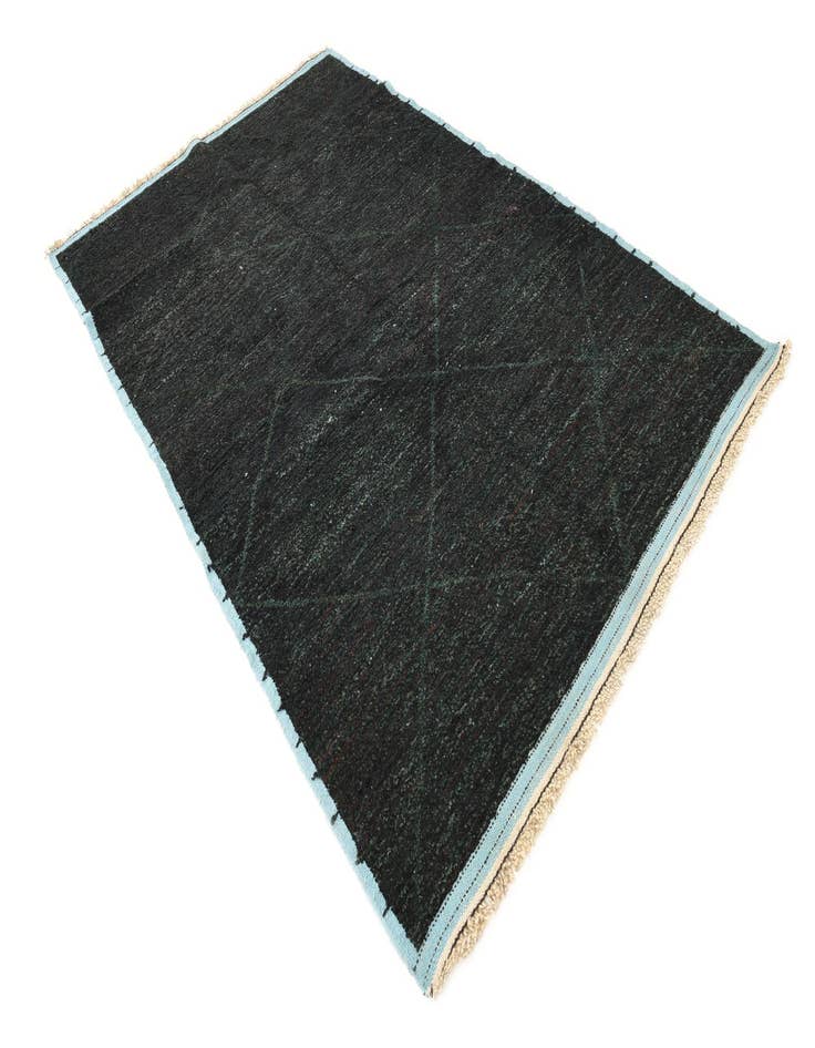 Detail image of  6' 2 x 9' 8  Hand Knotted Moroccan Wool Rug